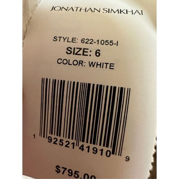 JONATHAN SIMKHAI Benton Pleated Tulle Dress Size 6 - Picture 7 of 9